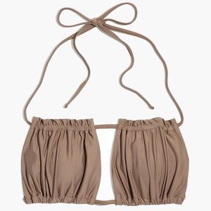 Second Wave Ruched String Bikini Top